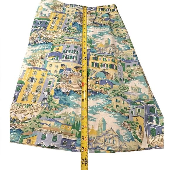 Vintage Chadwick’s Seaside French Riviera Print Skirt, Size 10 - Picture 6 of 10